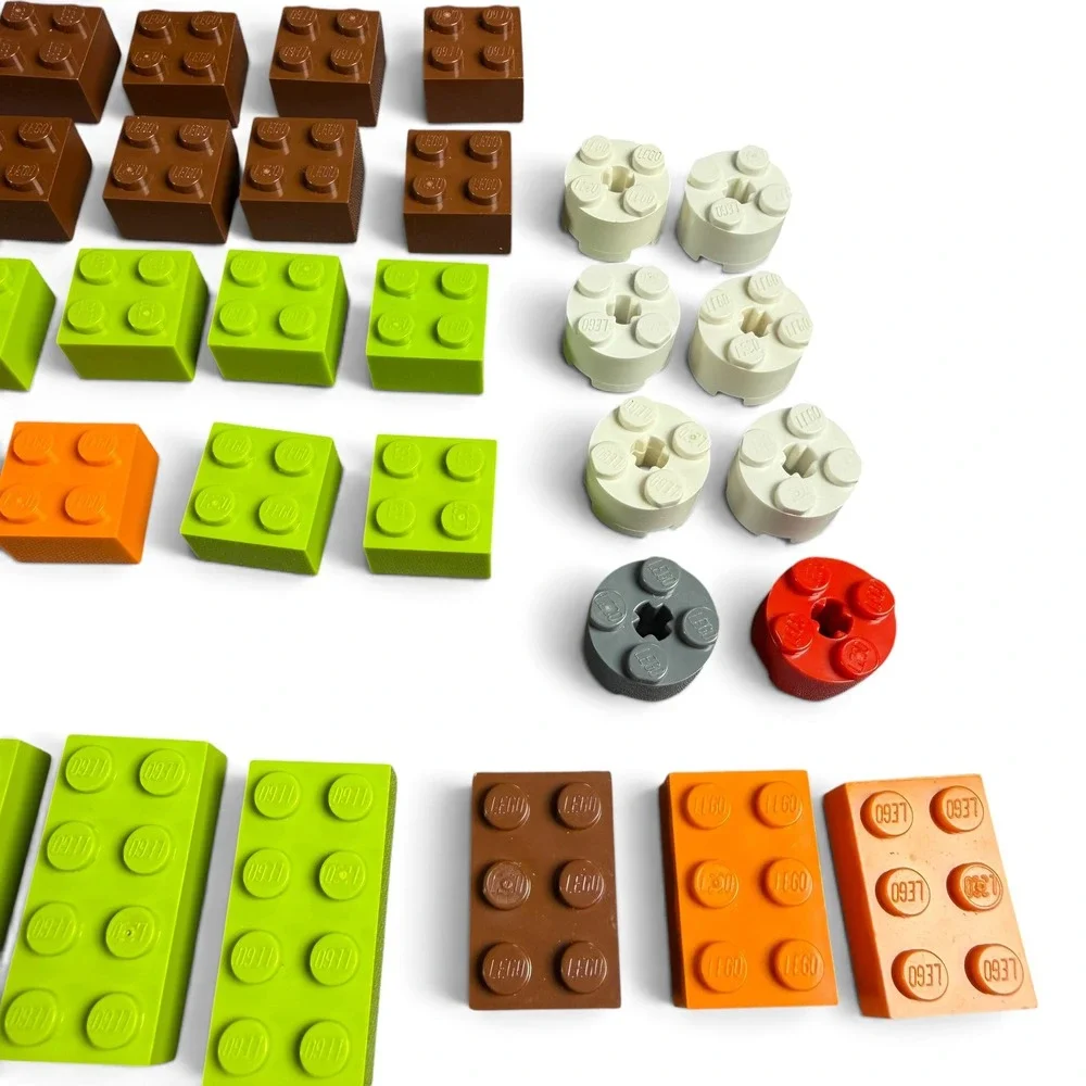 LEGO Quatro Bricks Lot Mixed Colors 2x2 2x4 Rounded Building Blocks 46 Pieces
